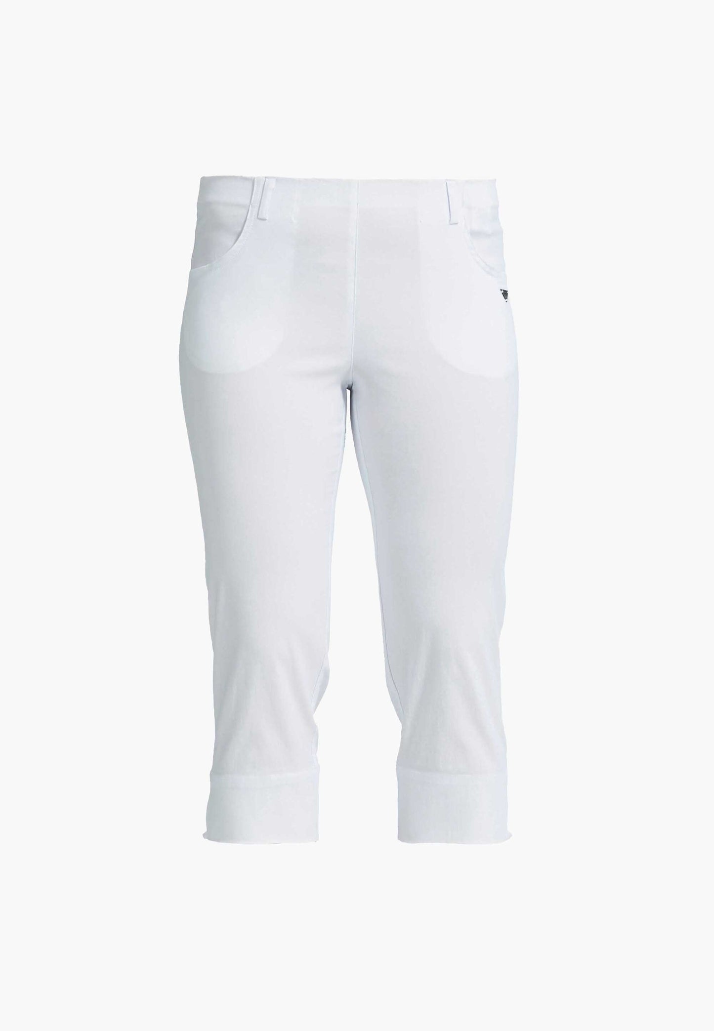 LAURIE Anabelle Regular Capri Medium Length Trousers REGULAR 10970 White