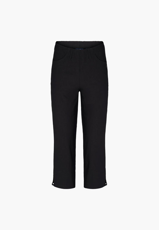 LAURIE Anabelle Regular Capri Medium Length Trousers REGULAR 99970 Black