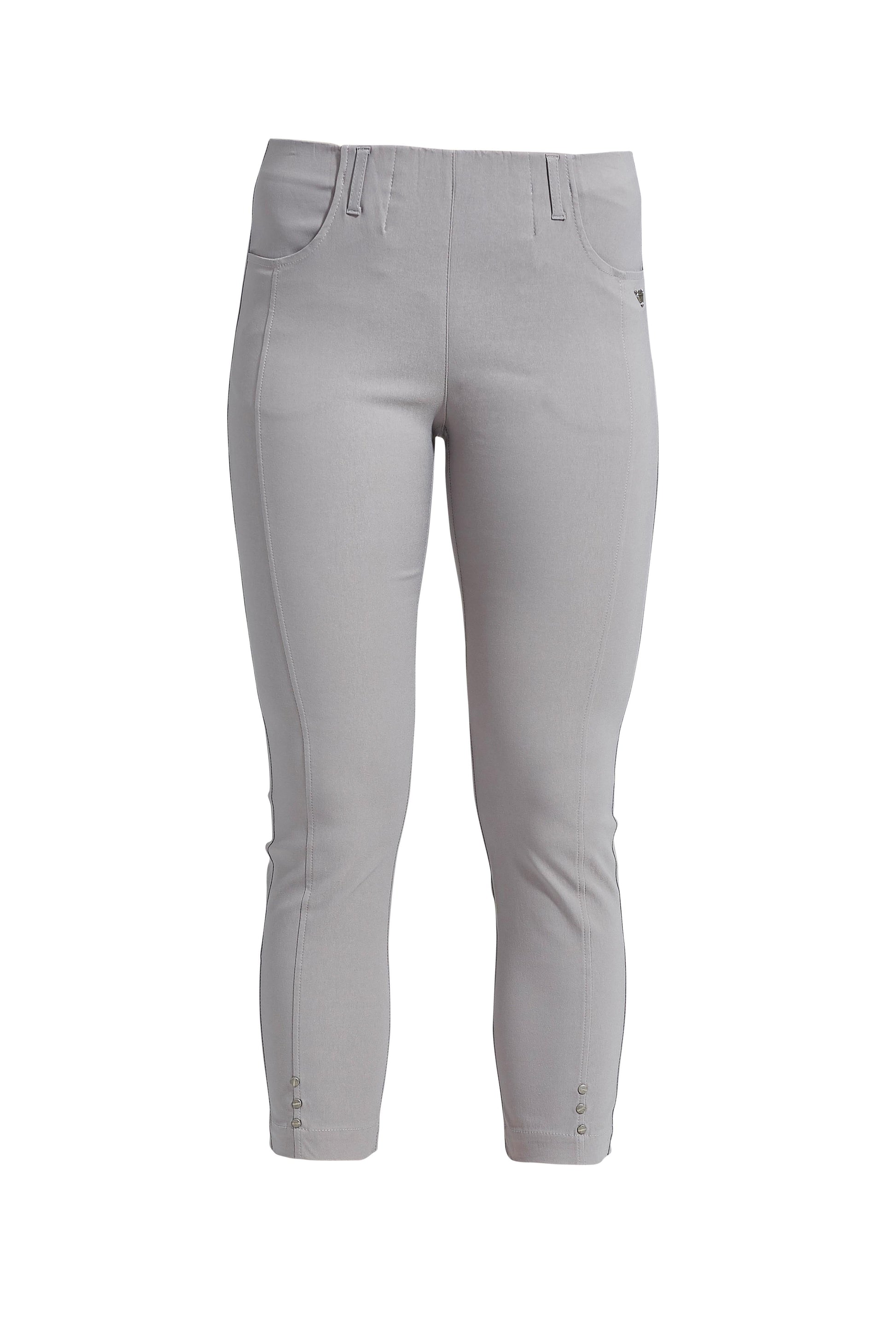 LAURIE  Chloe Slim Crop Trousers SLIM 25137 Grey Sand