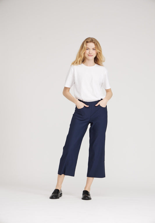 LAURIE  Donna Loose Crop Trousers LOOSE 49000 Navy