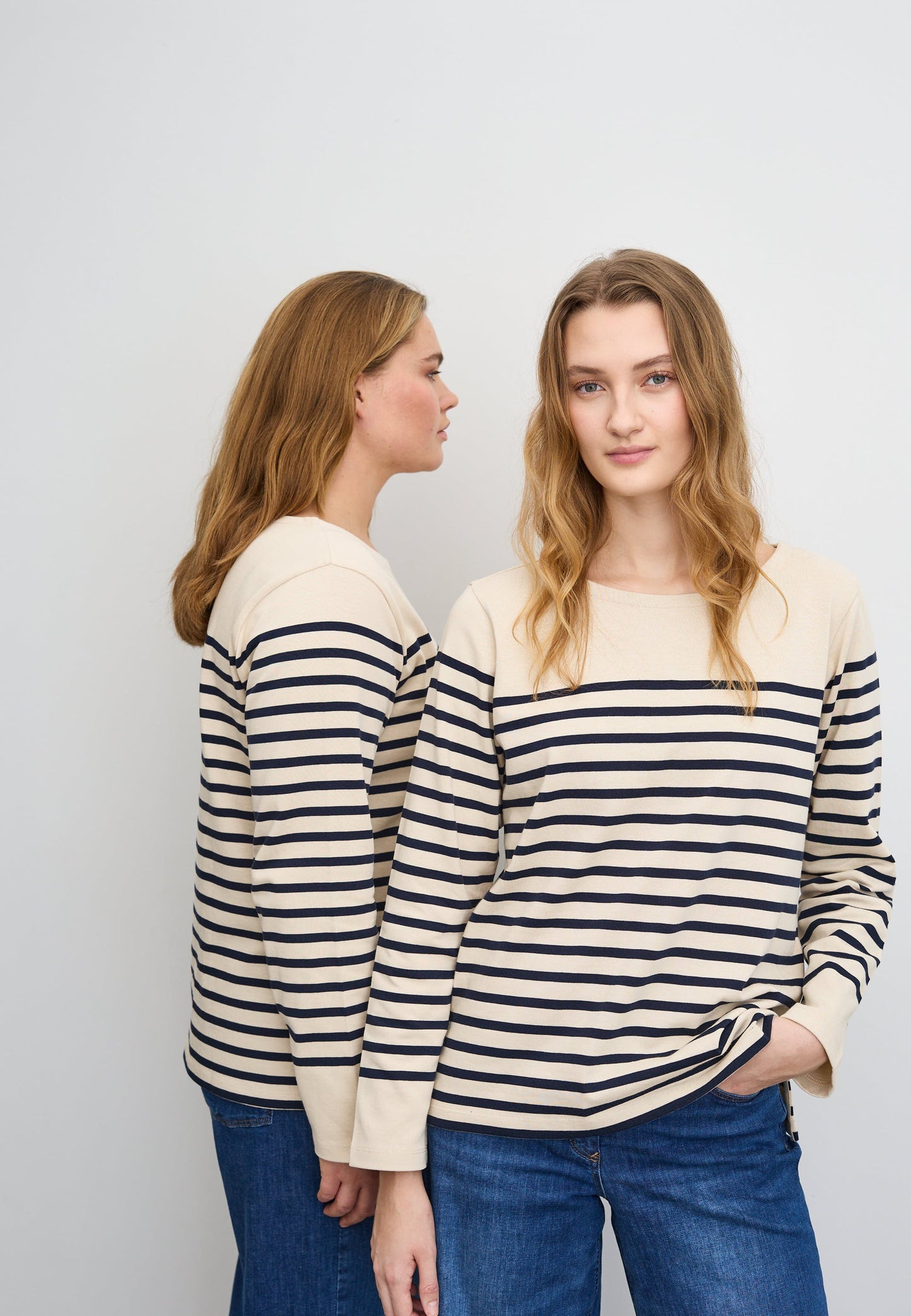 Gabrielle Breton Shirt LS - Black Birch Stripe