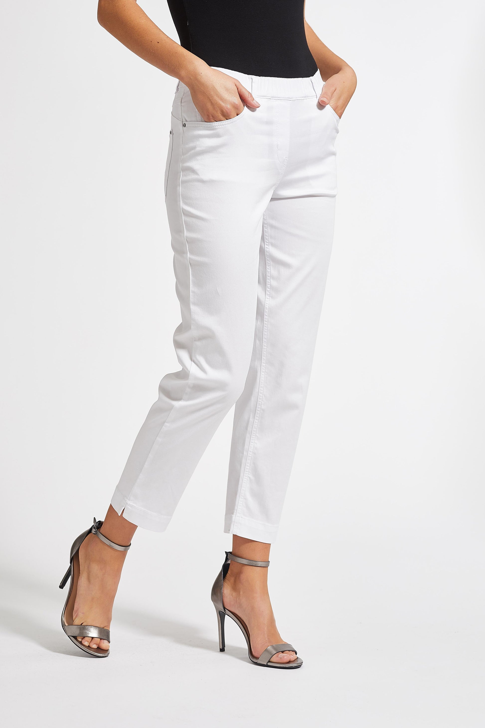 LAURIE  Hannah Regular Crop Trousers REGULAR 10122 White