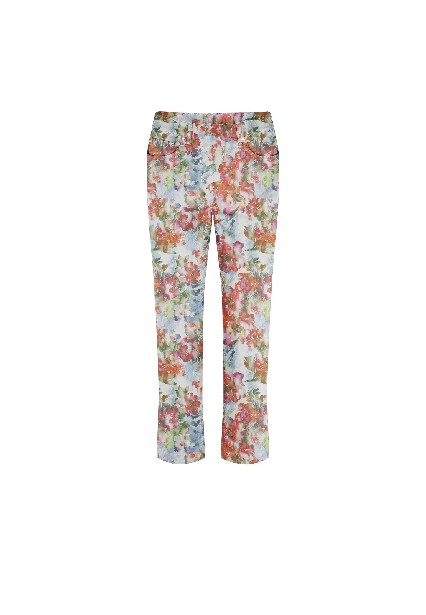 LAURIE Hannah Regular XSL Trousers REGULAR 60036 Tulip Bright Flower