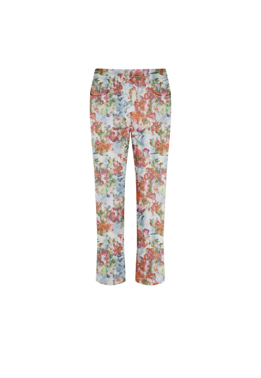 LAURIE Hannah Regular XSL Trousers REGULAR 60036 Tulip Bright Flower