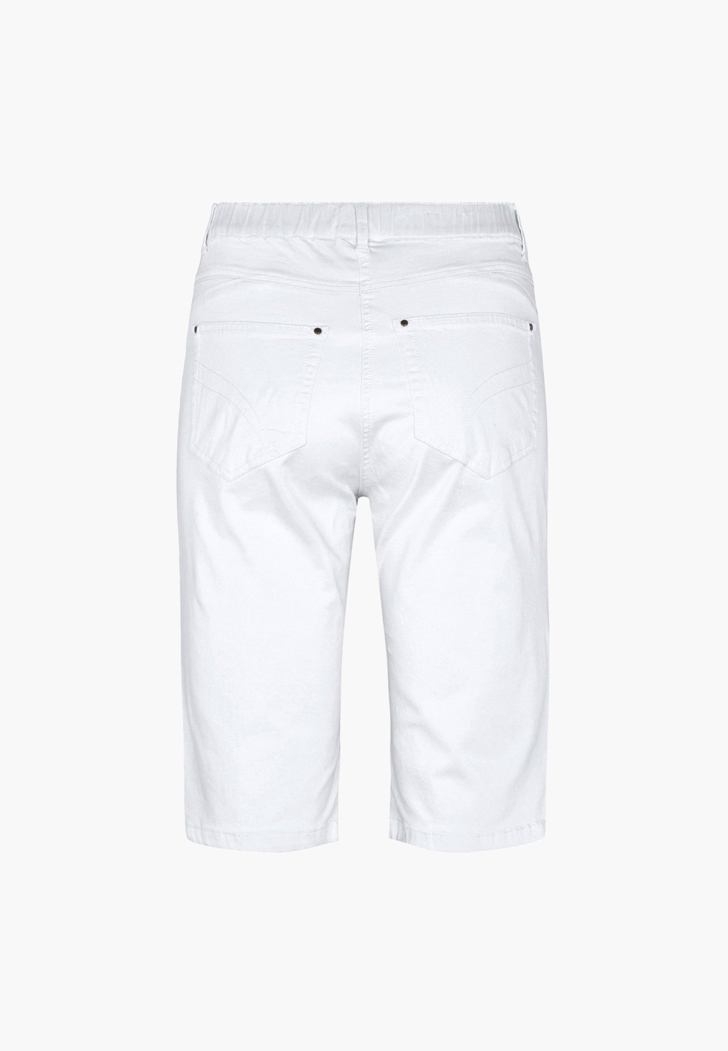 Helen Straight Shorts - White