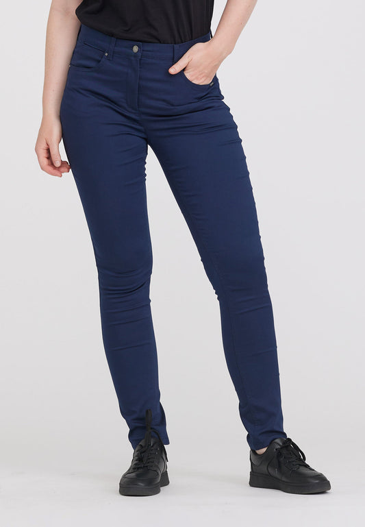 LAURIE  Laura Slim - Medium Length Trousers SLIM 49000 Navy