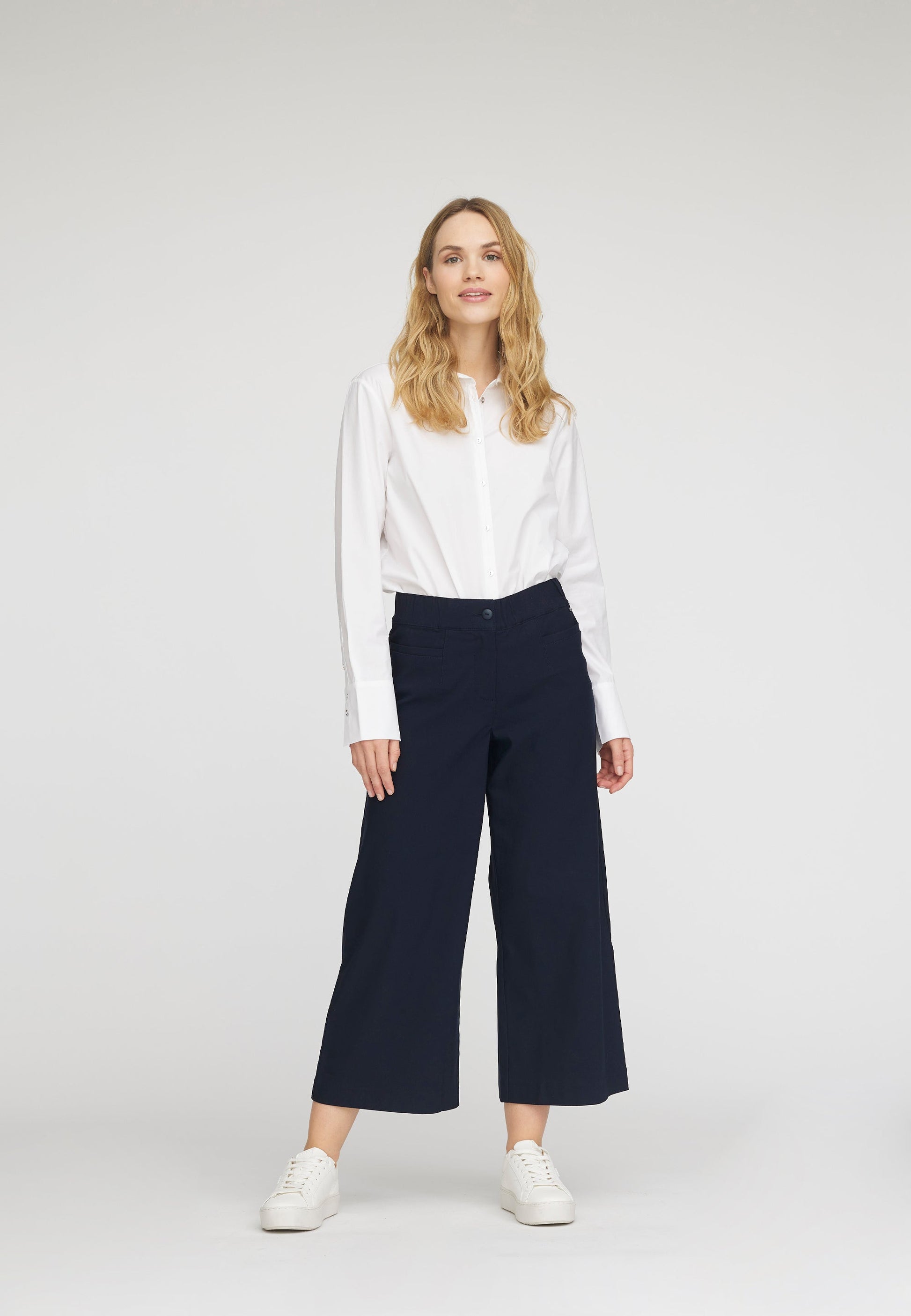 LAURIE  Lester Loose Crop Trousers LOOSE 49118 Navy