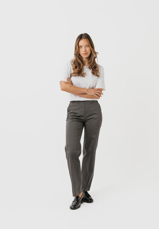 LAURIE Phoebe Loose - Medium Length Trousers LOOSE 97115 Anthracite