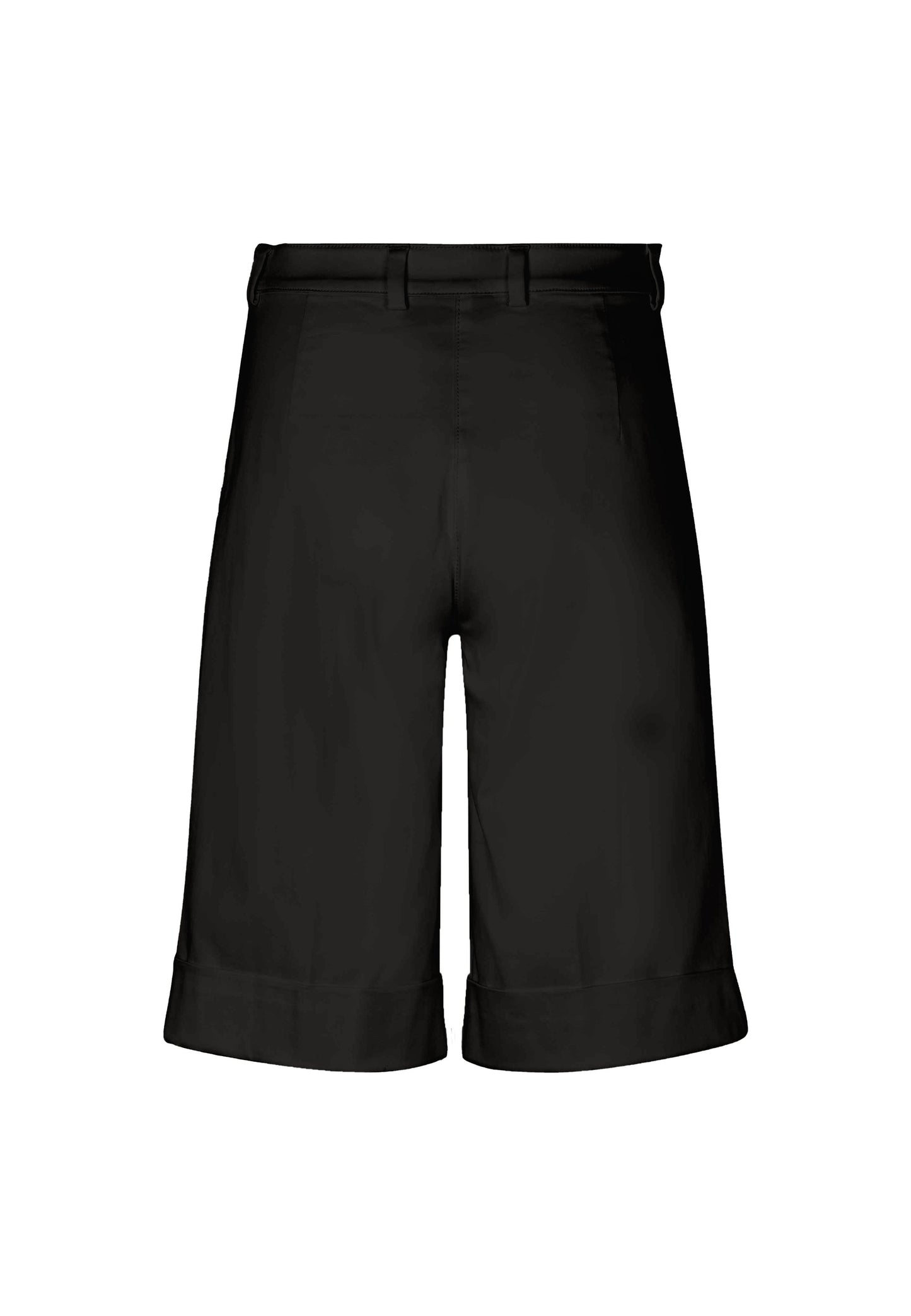 Phoebe Turn-Up Loose Shorts - Black