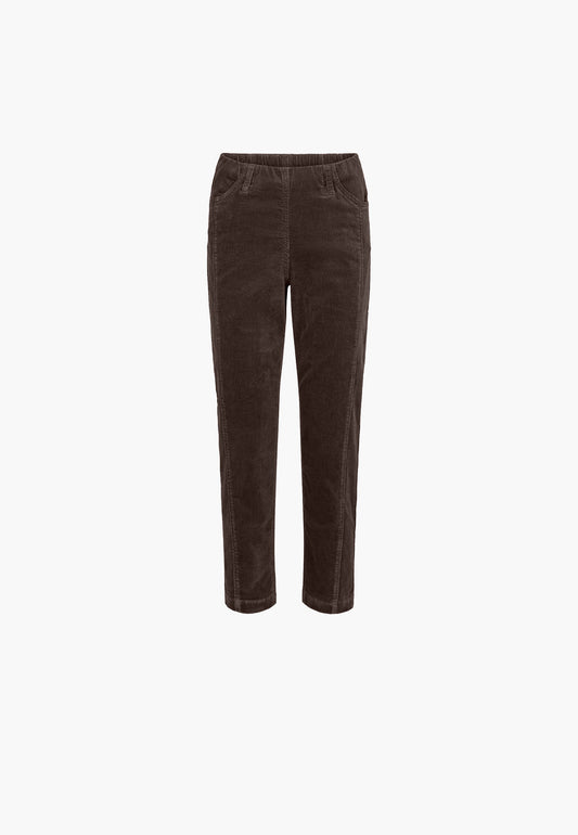 LAURIE Piper Pure Regular Crop Trousers REGULAR 88000 Brown