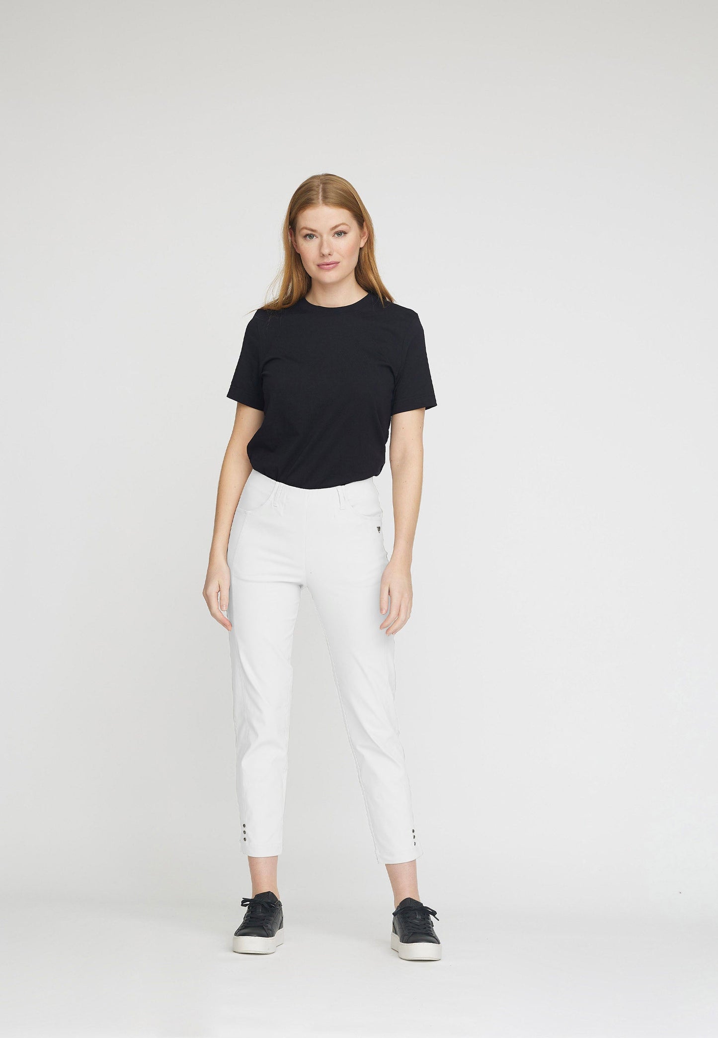 LAURIE  Rose Regular Crop Trousers REGULAR 10970 White