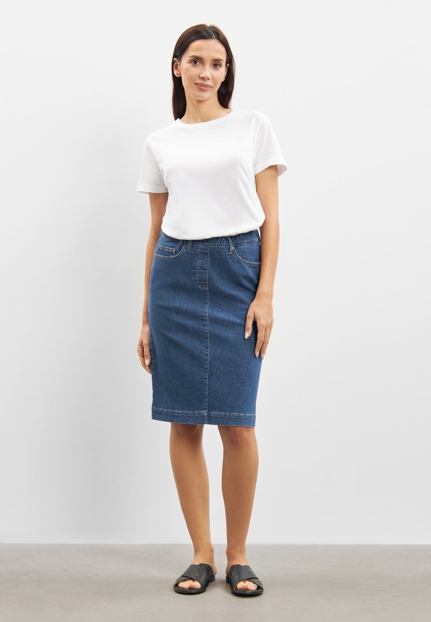 LAURIE  Susanna Skirt - 62 cm. Skirts 49401 Blue Denim