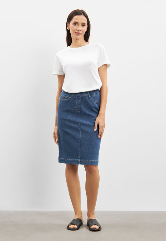 LAURIE  Susanna Skirt - 62 cm. Skirts 49401 Blue Denim