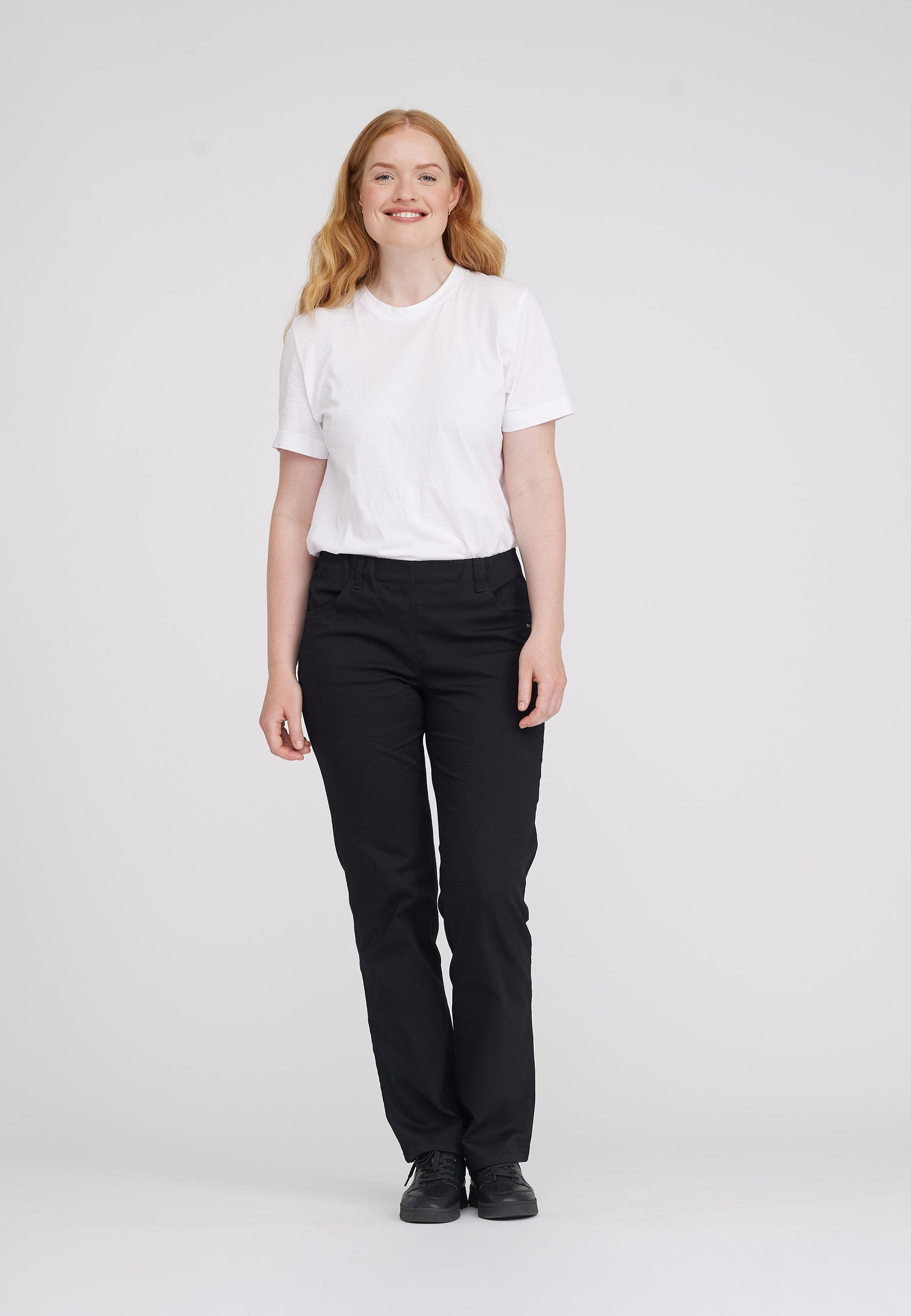 LAURIE  Tracy Straight - Medium Length Trousers STRAIGHT 99000 Black